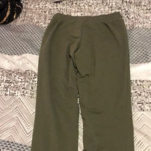 olive green puma pants